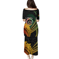 Personalised Vanuatu Independence Day Family Matching Puletasi and Hawaiian Shirt July 30 Pig Tusk Long God Yumi Stanap LT14 - Polynesian Pride