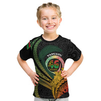 Personalised Vanuatu Independence Day Kid T Shirt July 30 Pig Tusk Long God Yumi Stanap