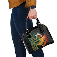 Personalised Vanuatu Independence Day Shoulder Handbag July 30 Pig Tusk Long God Yumi Stanap LT14 - Polynesian Pride