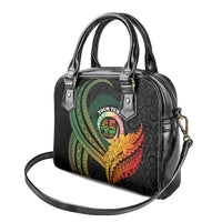 Personalised Vanuatu Independence Day Shoulder Handbag July 30 Pig Tusk Long God Yumi Stanap LT14 - Polynesian Pride