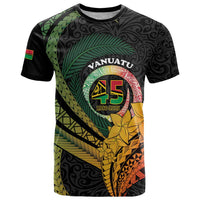 Personalised Vanuatu Independence Day T Shirt July 30 Pig Tusk Long God Yumi Stanap
