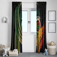 Personalised Vanuatu Independence Day Window Curtain July 30 Pig Tusk Long God Yumi Stanap