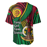 Halo Vanuatu Baseball Jersey Happy 46th Independence Anniversary LT14 - Polynesian Pride