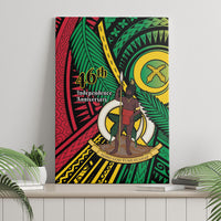 Halo Vanuatu Canvas Wall Art Happy 46th Independence Anniversary LT14 - Polynesian Pride