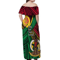 Halo Vanuatu Off Shoulder Maxi Dress Happy 45th Independence Anniversary
