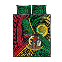 Halo Vanuatu Quilt Bed Set Happy 46th Independence Anniversary LT14 - Polynesian Pride
