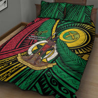 Halo Vanuatu Quilt Bed Set Happy 46th Independence Anniversary LT14 - Polynesian Pride
