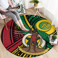 Halo Vanuatu Round Carpet Happy 46th Independence Anniversary LT14 - Polynesian Pride