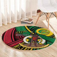 Halo Vanuatu Round Carpet Happy 46th Independence Anniversary LT14 - Polynesian Pride