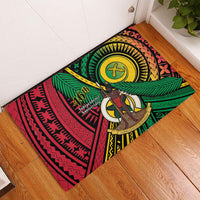 Halo Vanuatu Rubber Doormat Happy 46th Independence Anniversary LT14 - Polynesian Pride