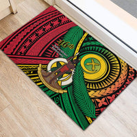 Halo Vanuatu Rubber Doormat Happy 46th Independence Anniversary LT14 - Polynesian Pride