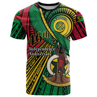 Halo Vanuatu T Shirt Happy 46th Independence Anniversary LT14 Black - Polynesian Pride