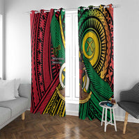 Halo Vanuatu Window Curtain Happy 46th Independence Anniversary LT14 - Polynesian Pride