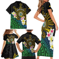 Lalawigan ng Palawan Family Matching Short Sleeve Bodycon Dress and Hawaiian Shirt Philippines Province Land of Promise