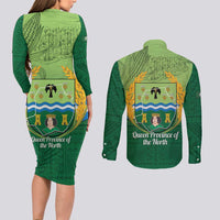 Isabela Philippines Couples Matching Long Sleeve Bodycon Dress and Long Sleeve Button Shirt Queen Province Of The North
