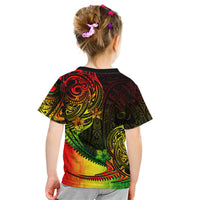 Personalised Polynesian Tribal Kid T Shirt Unique Reggae LT14 - Polynesian Pride