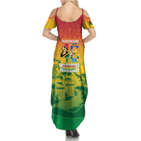 Vanuatu Indipendens Dei Family Matching Summer Maxi Dress and Hawaiian Shirt Yumi 46th Independence Anniversary LT14 - Polynesian Pride