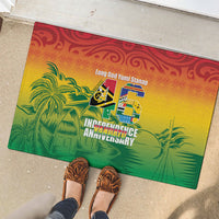 Vanuatu Indipendens Dei Rubber Doormat Yumi 46th Independence Anniversary