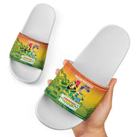 Vanuatu Indipendens Dei Slide Sandals Yumi 46th Independence Anniversary