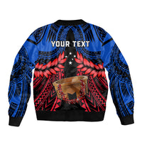 Personalised Samoa Bomber Jacket Heritage Festival Samoan Tattoo With Ula Fala Kava Bowl LT14 - Polynesian Pride