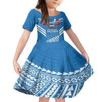 Custom Toa Samoa Rugby Family Matching Long Sleeve Bodycon Dress and Hawaiian Shirt Samoan Siva Tau Uso Aso Uma