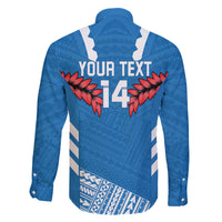 Custom Toa Samoa Rugby Family Matching Off The Shoulder Long Sleeve Dress and Hawaiian Shirt Samoan Siva Tau Uso Aso Uma