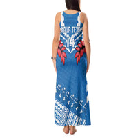 Custom Toa Samoa Rugby Tank Maxi Dress Samoan Siva Tau Uso Aso Uma