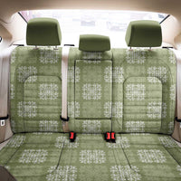 Vesuvian Green Palaka Quilt Hawaii Back Car Seat Cover Traditional Hawaii-plaid Pattern - Polynesian Pride