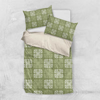 Vesuvian Green Palaka Quilt Hawaii Bedding Set Traditional Hawaii-plaid Pattern - Polynesian Pride