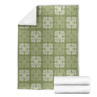 Vesuvian Green Palaka Quilt Hawaii Blanket Traditional Hawaii-plaid Pattern - Polynesian Pride