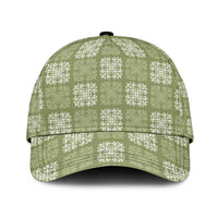 Vesuvian Green Palaka Quilt Hawaii Classic Cap Traditional Hawaii-plaid Pattern - Polynesian Pride