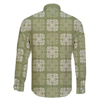 Vesuvian Green Palaka Quilt Hawaii Family Matching Short Sleeve Bodycon Dress and Hawaiian Shirt Traditional Hawaii-plaid Pattern LT14 - Polynesian Pride