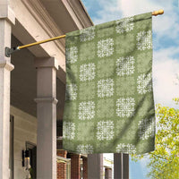 Vesuvian Green Palaka Quilt Hawaii Garden Flag Traditional Hawaii-plaid Pattern - Polynesian Pride