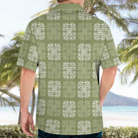 Vesuvian Green Palaka Quilt Hawaii Hawaiian Shirt Traditional Hawaii-plaid Pattern - Polynesian Pride