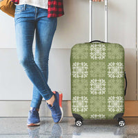 Vesuvian Green Palaka Quilt Hawaii Luggage Cover Traditional Hawaii-plaid Pattern - Polynesian Pride