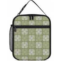 Vesuvian Green Palaka Quilt Hawaii Lunch Bag Traditional Hawaii-plaid Pattern