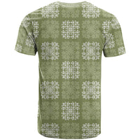Vesuvian Green Palaka Quilt Hawaii T Shirt Traditional Hawaii-plaid Pattern - Polynesian Pride