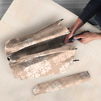 Beige Palaka Quilt Hawaii Umbrella Traditional Hawaii-plaid Pattern - Polynesian Pride