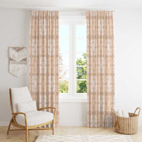 Beige Palaka Quilt Hawaii Window Curtain Traditional Hawaii-plaid Pattern - Polynesian Pride