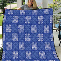 Royal Blue Palaka Quilt Hawaii Quilt Traditional Hawaii-plaid Pattern - Polynesian Pride