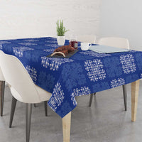 Royal Blue Palaka Quilt Hawaii Tablecloth Traditional Hawaii-plaid Pattern - Polynesian Pride