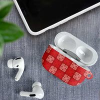 Red Palaka Quilt Hawaii AirPods Case Traditional Hawaii-plaid Pattern LT14 - Polynesian Pride