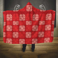 Red Palaka Quilt Hawaii Hooded Blanket Traditional Hawaii-plaid Pattern - Polynesian Pride