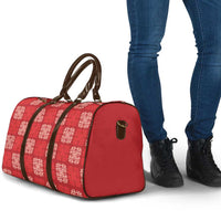 Red Palaka Quilt Hawaii Travel Bag Traditional Hawaii-plaid Pattern - Polynesian Pride