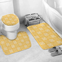 Yellow Palaka Quilt Hawaii Bathroom Set Traditional Hawaii-plaid Pattern - Polynesian Pride