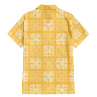 Yellow Palaka Quilt Hawaii Family Matching Mermaid Dress and Hawaiian Shirt Traditional Hawaii-plaid Pattern LT14 - Polynesian Pride