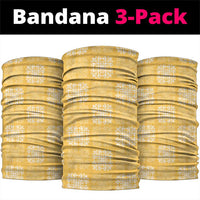 Yellow Palaka Quilt Hawaii Neck Gaiter Traditional Hawaii-plaid Pattern LT14