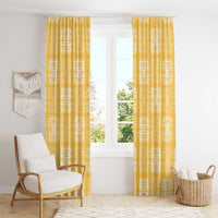 Yellow Palaka Quilt Hawaii Window Curtain Traditional Hawaii-plaid Pattern - Polynesian Pride