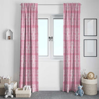 Pink Palaka Quilt Hawaii Window Curtain Traditional Hawaii-plaid Pattern - Polynesian Pride