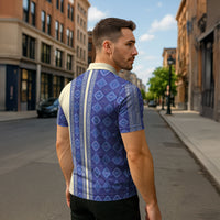 Mabuhay Philippines Festival Zipper Polo Shirt Yakan Modern Filipiniana Inspired LT14 - Polynesian Pride